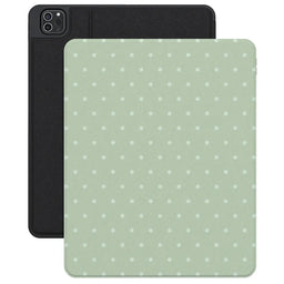 On the Dot | Green Polka Dot iPad Case