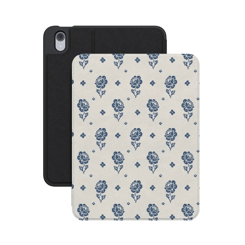 Seaside Stitch | Vintage Roses iPad Case