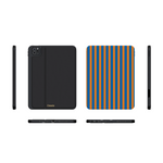 Go New York | Blue & Orange Stripes iPad Case