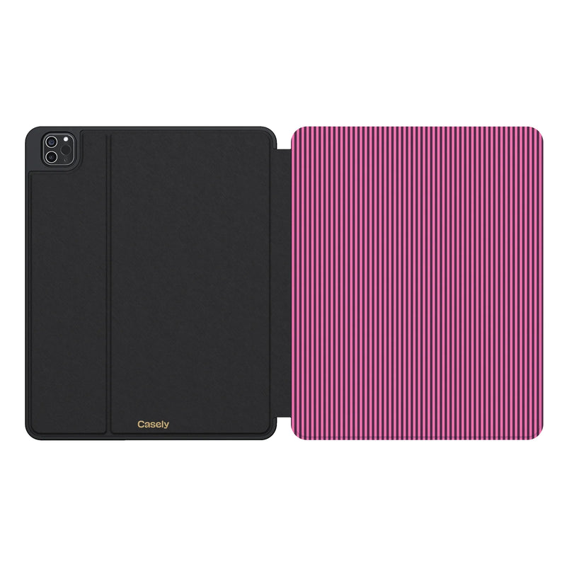Stripes and the City | Pink & Purple Pinstripe iPad Case