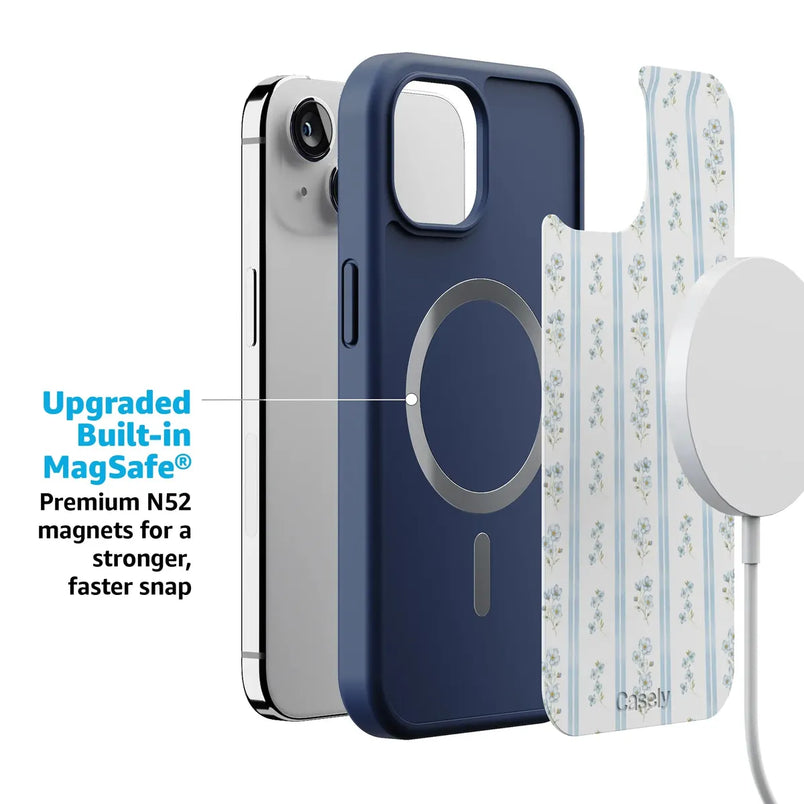 Cottage Stripe | Blue Floral Case