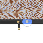 Untamed | Brown & Blue Zebra Laptop Case
