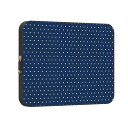 On the Dot | Navy Polka Dot Laptop Case