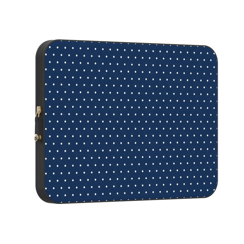 On the Dot | Navy Polka Dot Laptop Case