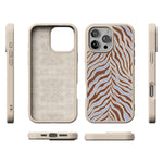 Untamed | Brown & Blue Zebra Case
