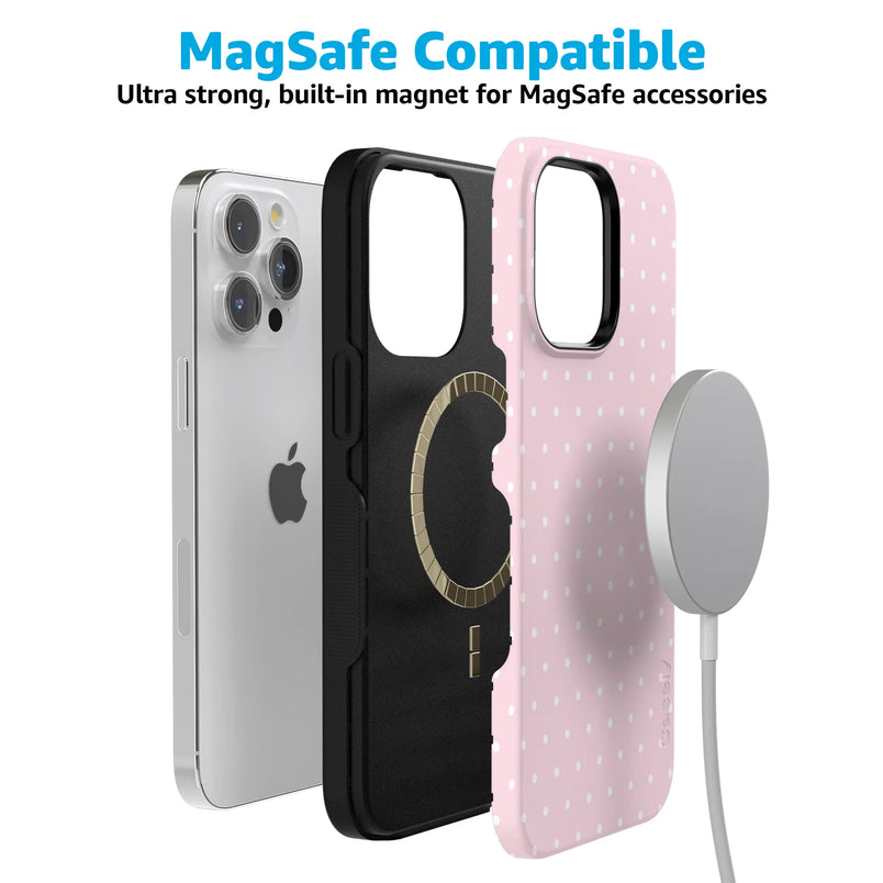 On the Dot | Pink & White Polka Dot Case