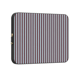 Bistro Stripes | Blue & Maroon Laptop Case