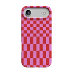 Vibe Check | Pink Checkerboard Case