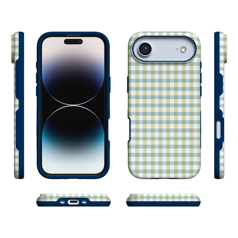 Pastel Picnic | Blue & Green Gingham Case