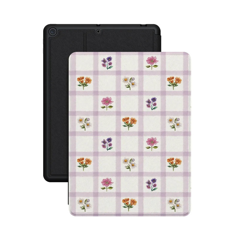 Meadow Check | Floral Gingham iPad Case