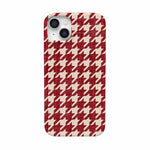 Scarlet Stitch | Red Houndstooth Case