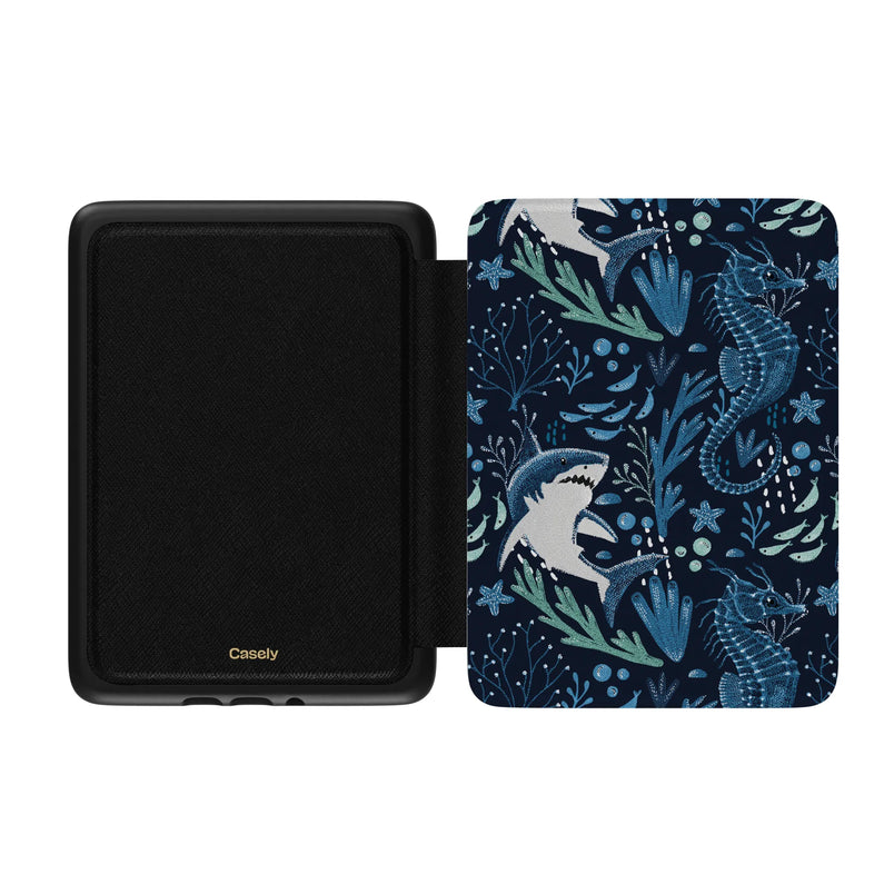 Midnight Reef | Shark Print Kindle Case