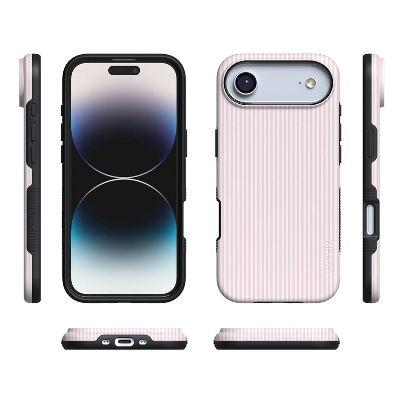 Stripes and the City | Light Pink Pinstripe Case