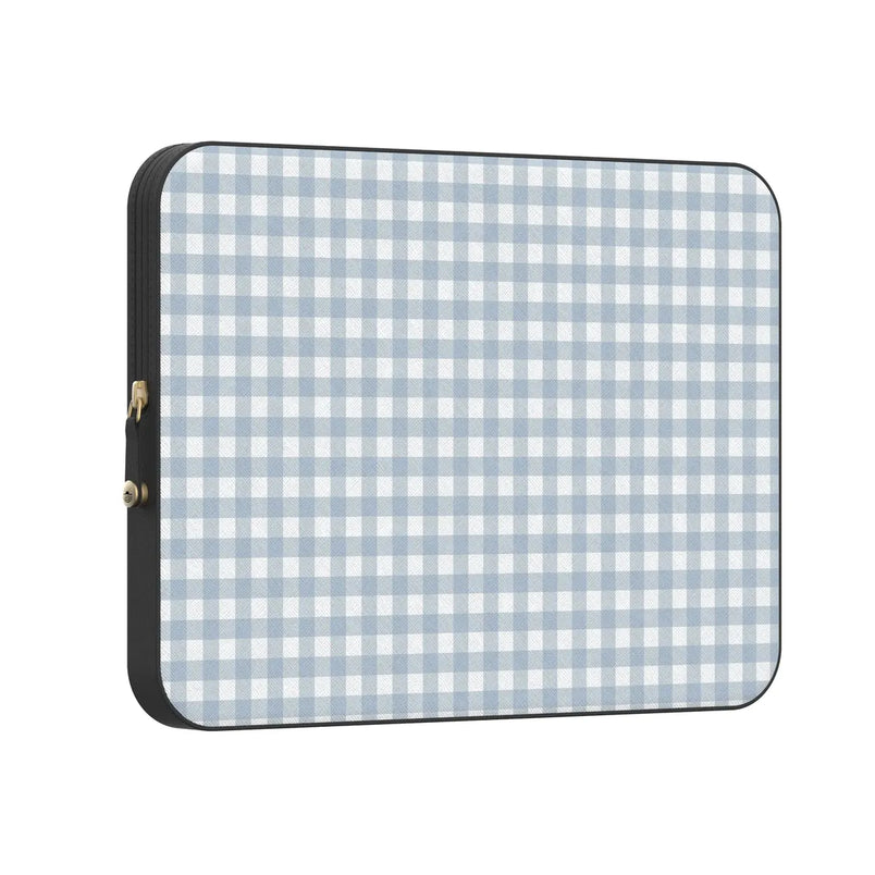 Pastel Picnic | Blue Gingham Laptop Case