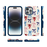 American Girlie | Red White & Blue Bows Case