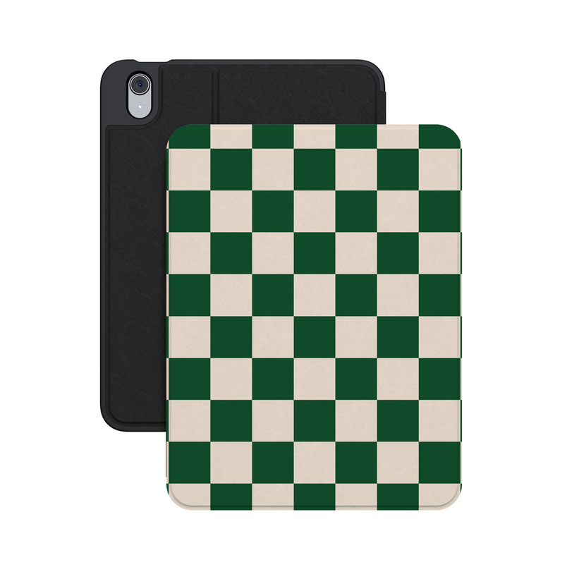 Fit Check | Green Checkerboard iPad Case