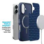 On the Dot | Navy Polka Dot Case