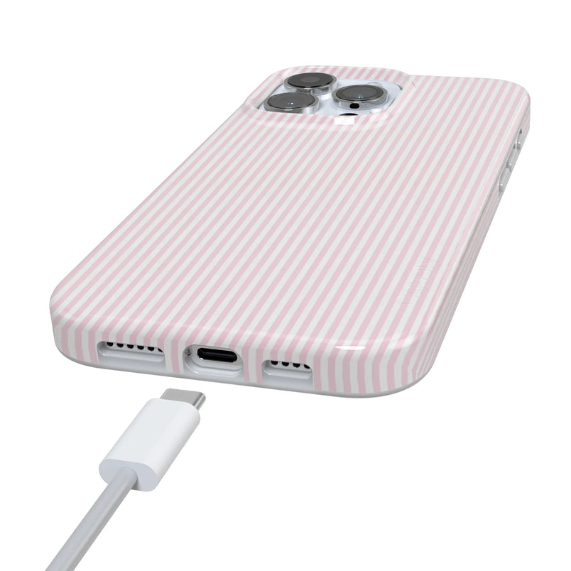 Stripes and the City | Light Pink Pinstripe Case