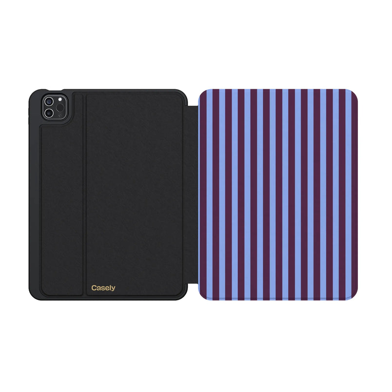 Perfect Stripes | Purple & Blue Stripes iPad Case
