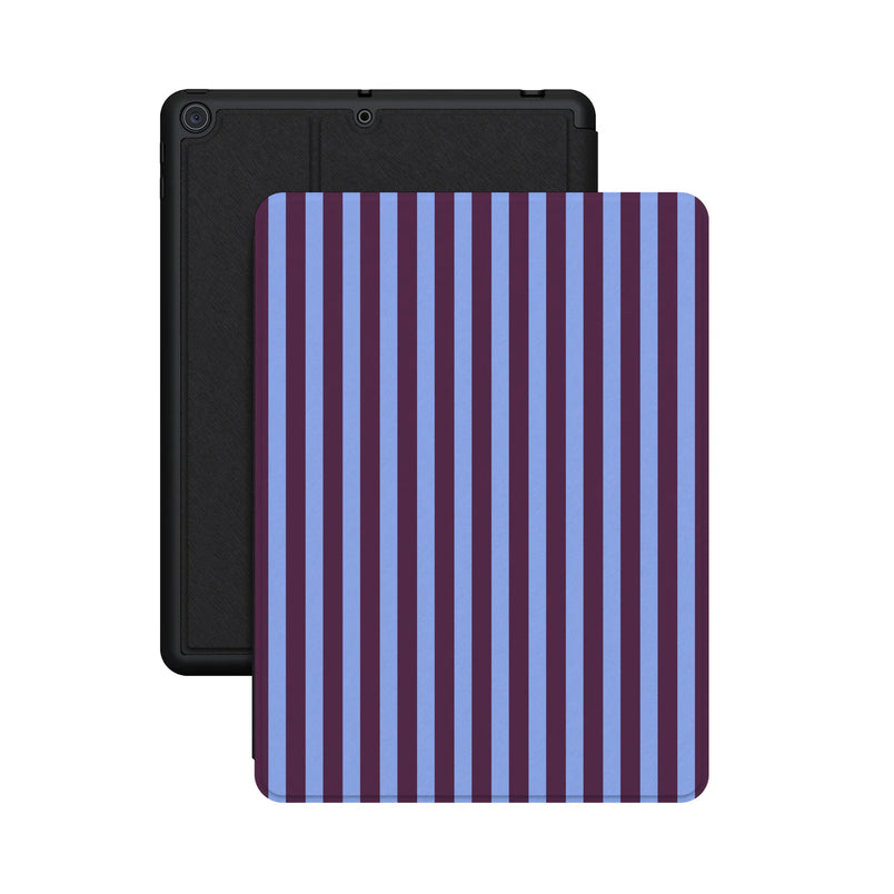 Perfect Stripes | Purple & Blue Stripes iPad Case - iPad 10.2" (7/8/9th Gen)