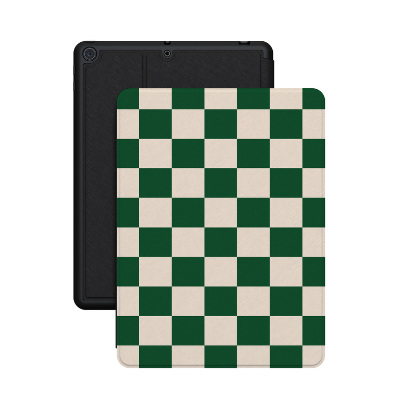 Fit Check | Green Checkerboard iPad Case