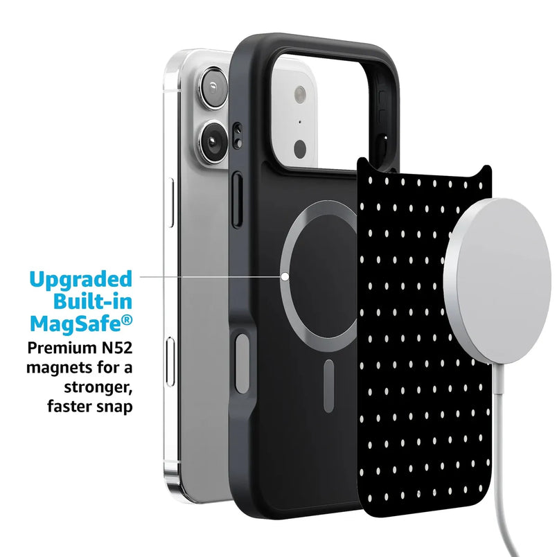 On the Dot | Black Polka Dot Case