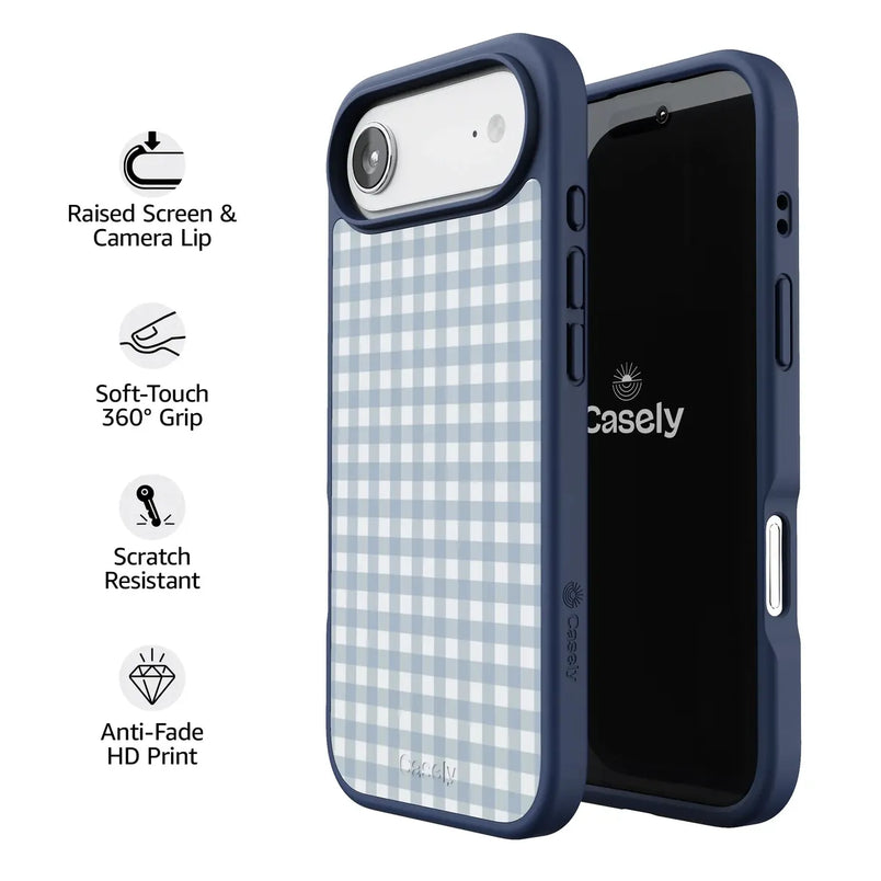 Pastel Picnic | Blue Gingham Case