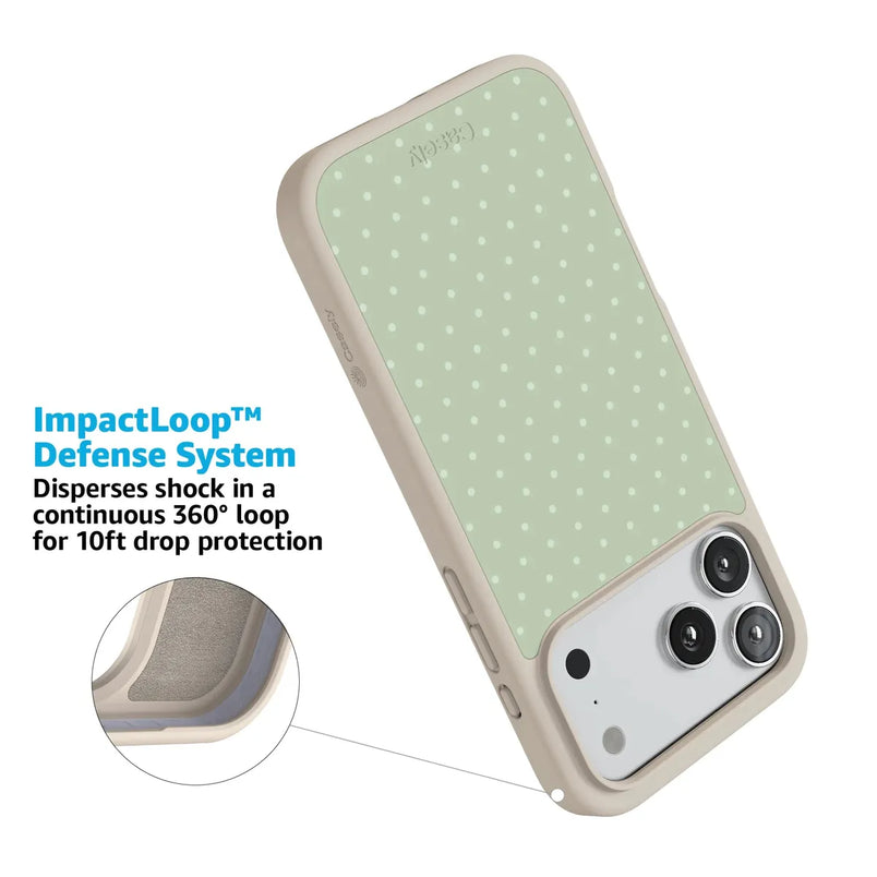 On the Dot | Green Polka Dot Case