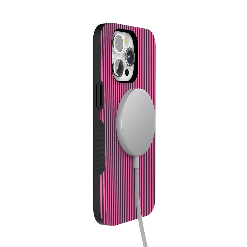 Stripes and the City | Pink & Purple Pinstripe Case