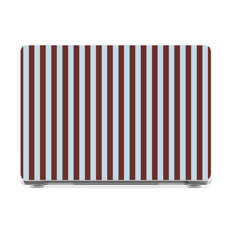 Sunday in Brooklyn | Blue Stripes Laptop Shell