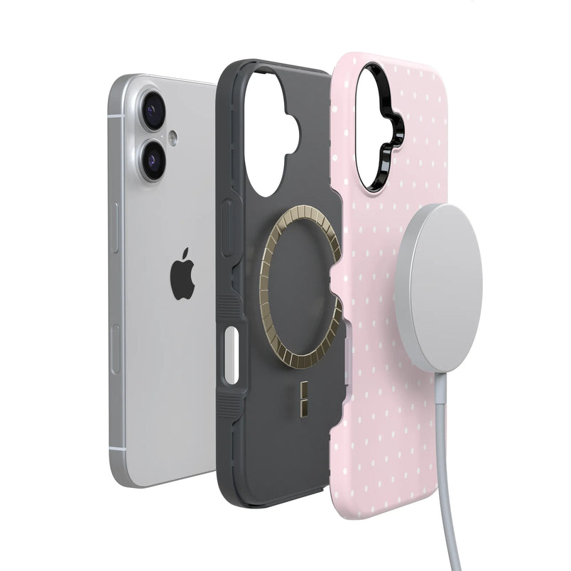 On the Dot | Pink & White Polka Dot Case