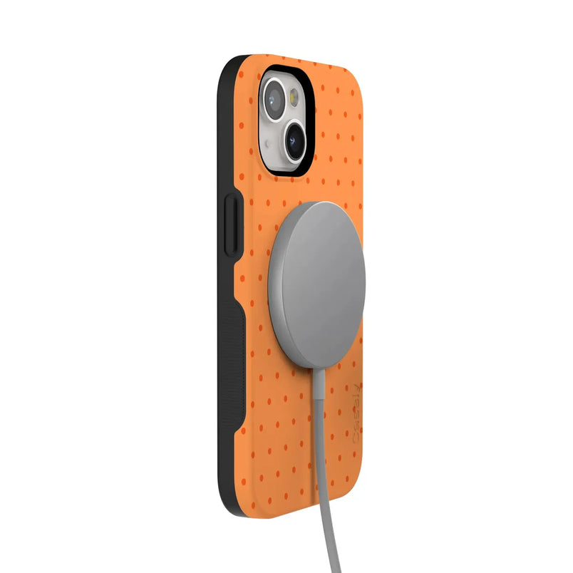 On the Dot | Orange Polka Dot Case