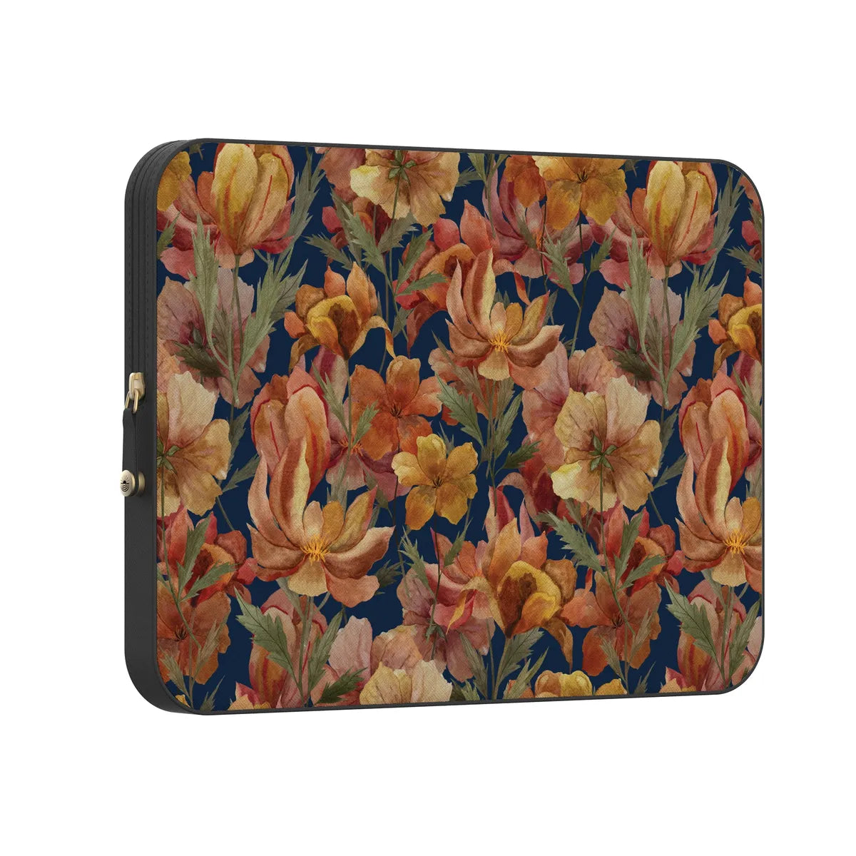 Fallen Gold Antique Floral Laptop Case