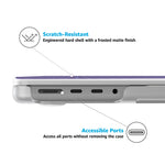 Perfect Stripes | Purple & Blue Stripes Laptop Shell