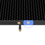 On the Dot | White Polka Dot Laptop Case