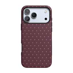 On the Dot | Burgundy Polka Dot Case