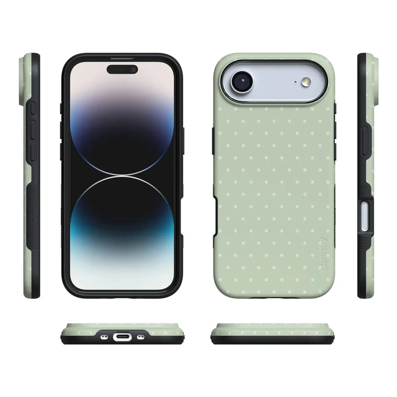 On the Dot | Green Polka Dot Case