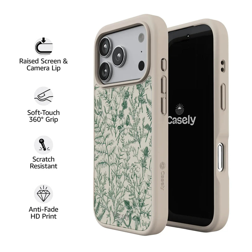 Sage Garden | Green Floral Case