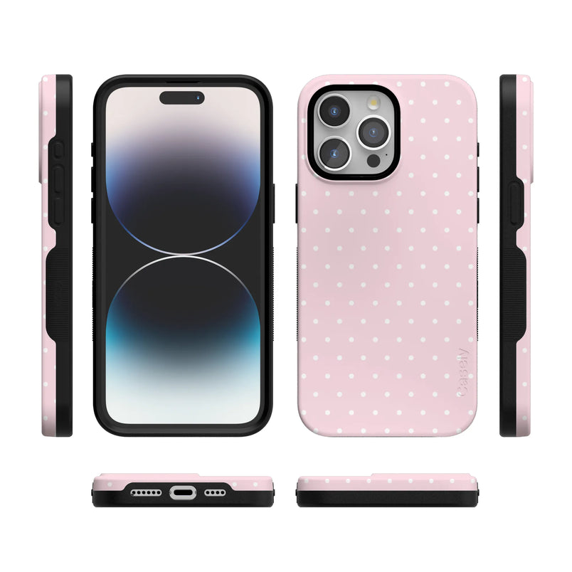 On the Dot | Pink & White Polka Dot Case