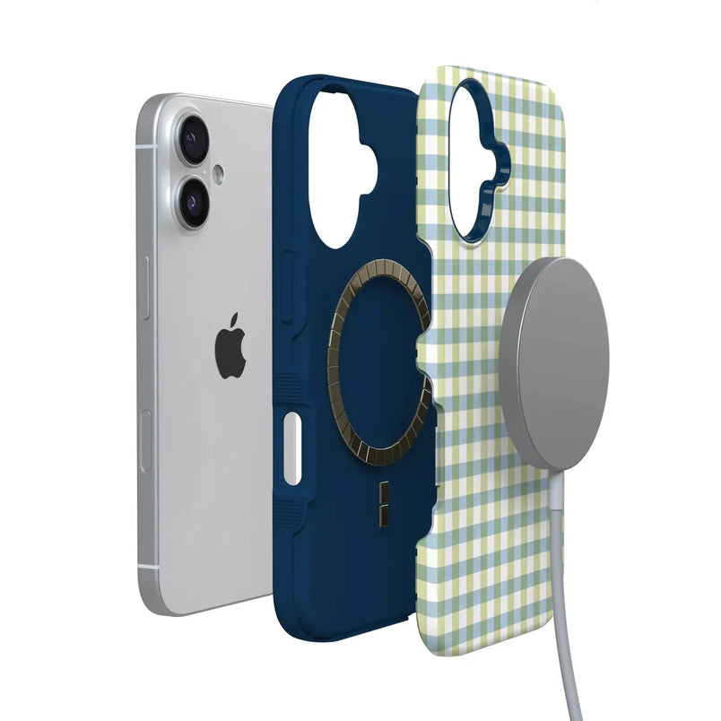 Pastel Picnic | Blue & Green Gingham Case