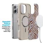 Untamed | Brown & Blue Zebra Case