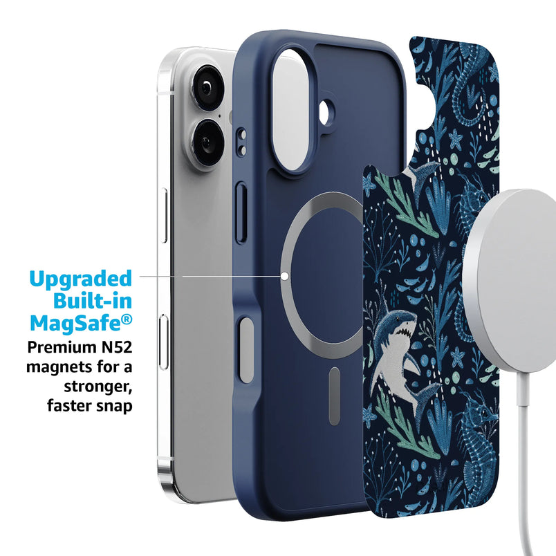 Midnight Reef | Shark Print Case