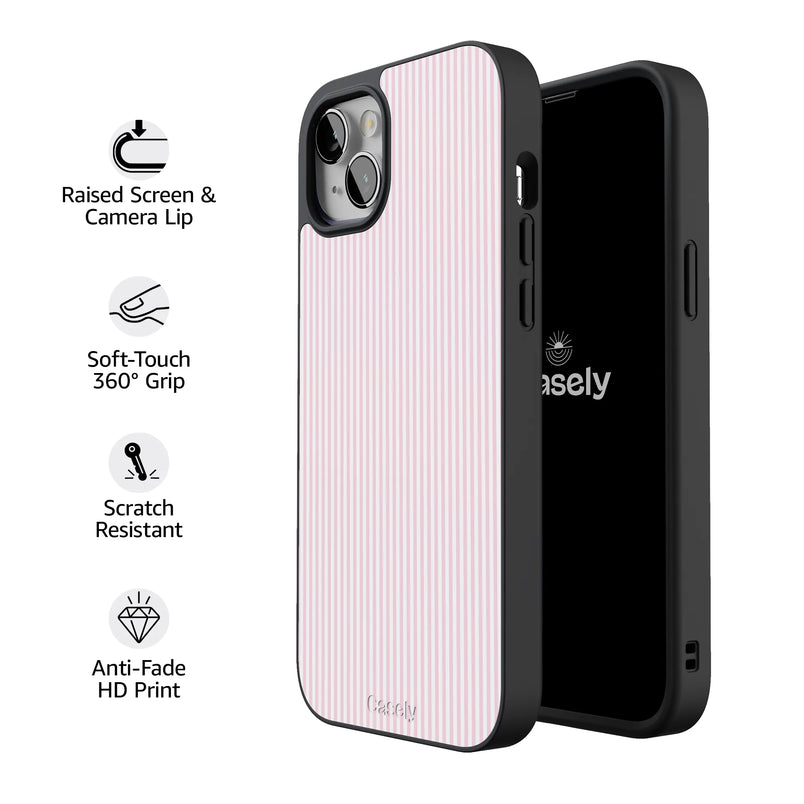 Stripes and the City | Light Pink Pinstripe Case