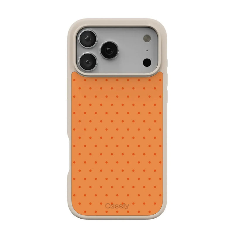 On the Dot | Orange Polka Dot Case