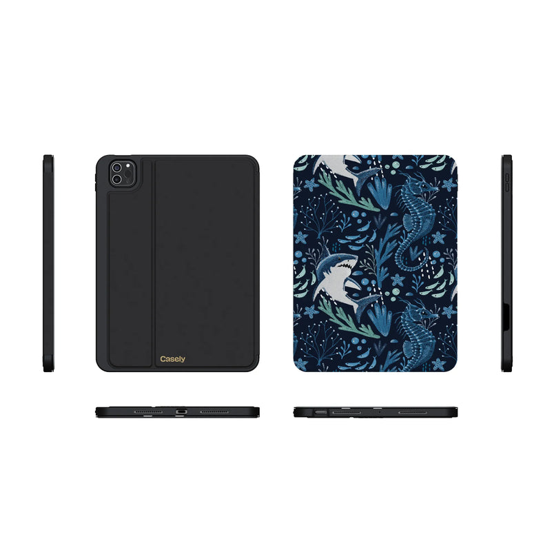 Midnight Reef | Shark Print iPad Case