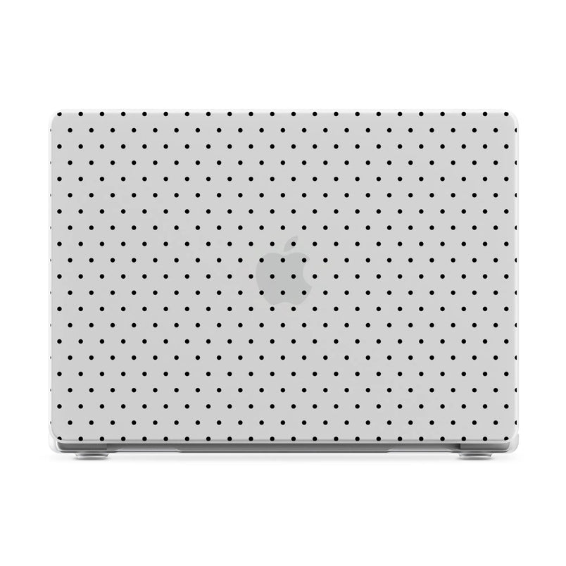 On the Dot | Black Polka Dot Laptop Shell - 13" MacBook Neo