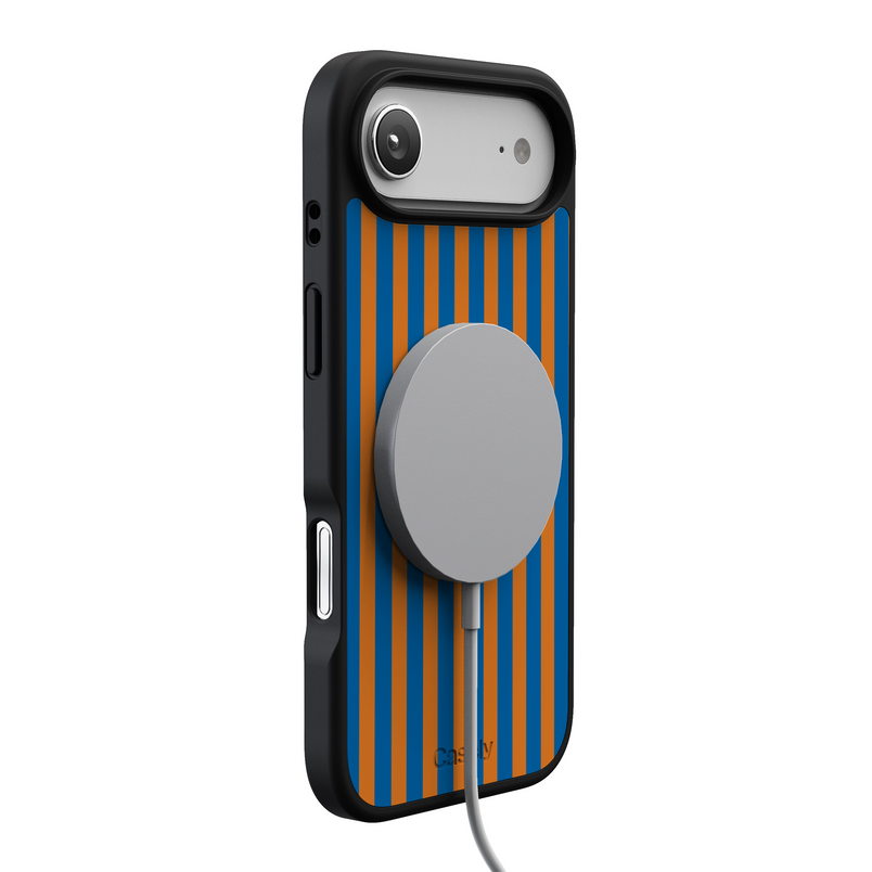 Go New York | Blue & Orange Stripes Case