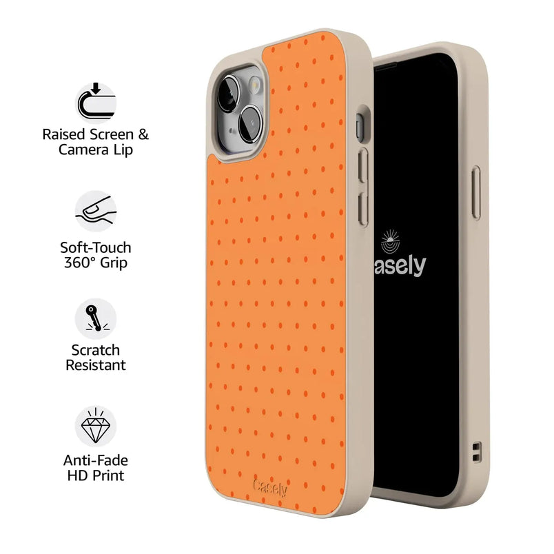 On the Dot | Orange Polka Dot Case