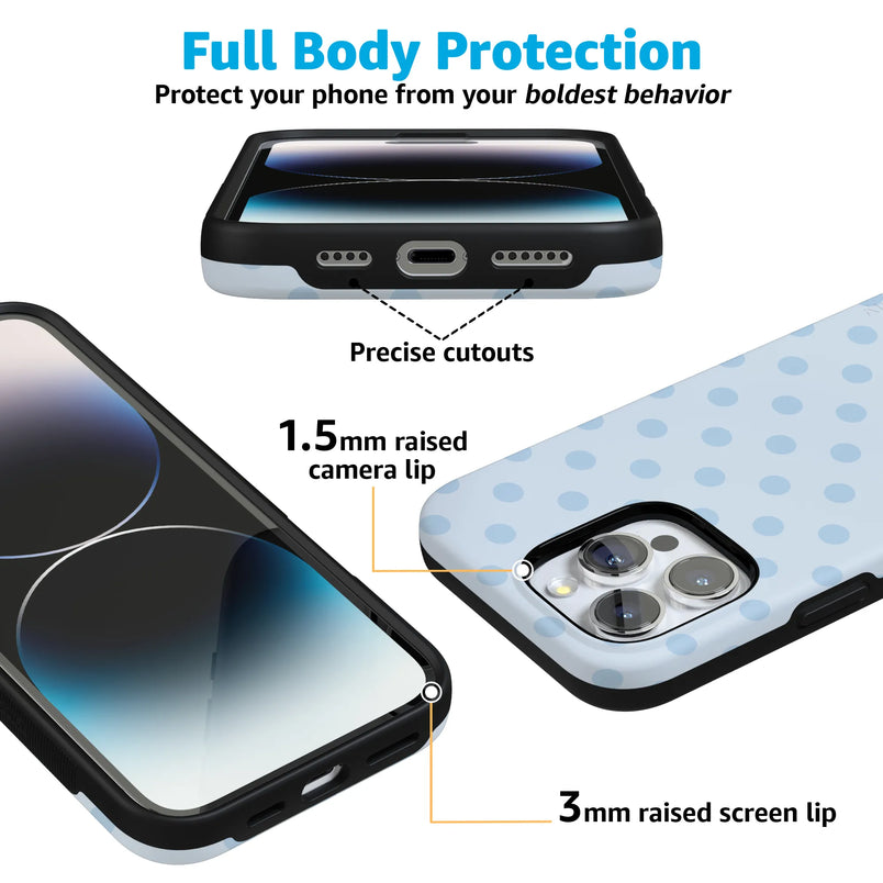 Spotted in SoHo | Light Blue Polka Dot Case