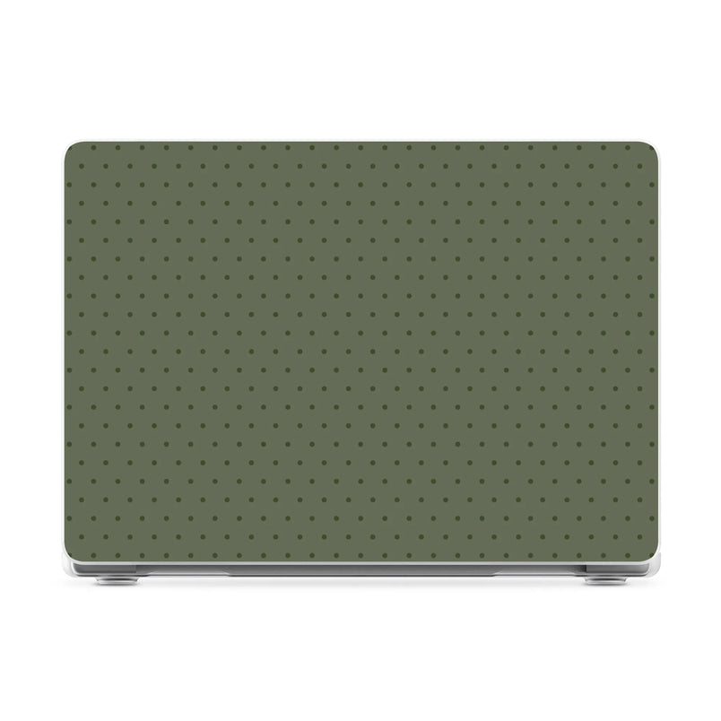 On the Dot | Olive Green Polka Dot Laptop Shell - 13.6" MacBook Air